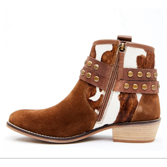 Women's Shyanne Western Booties Brown Size 8.5 - Picture 4 of 8